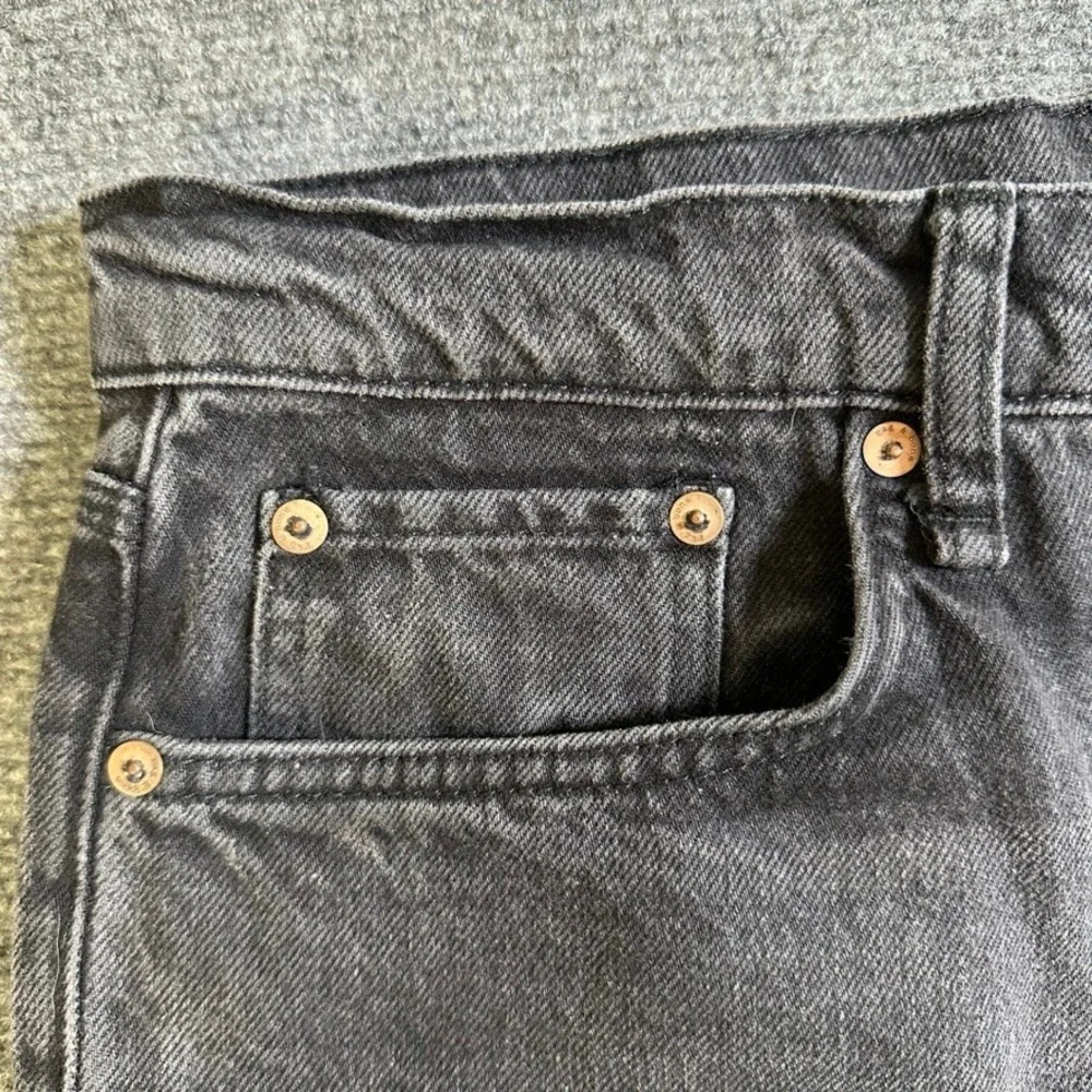 Rag & Bone Highland Washed Black Cotton Button Fly Jeans Size 34 MED22P1238BBHI